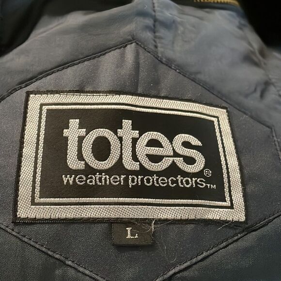 Totes Weather Protectors Men’s Jacket Coat, Size Large, Navy Blue - Picture 7 of 8